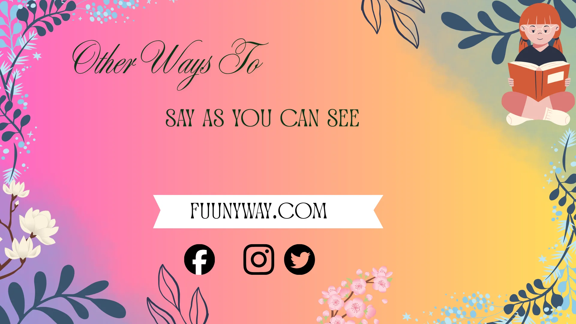 other ways to say as you can see