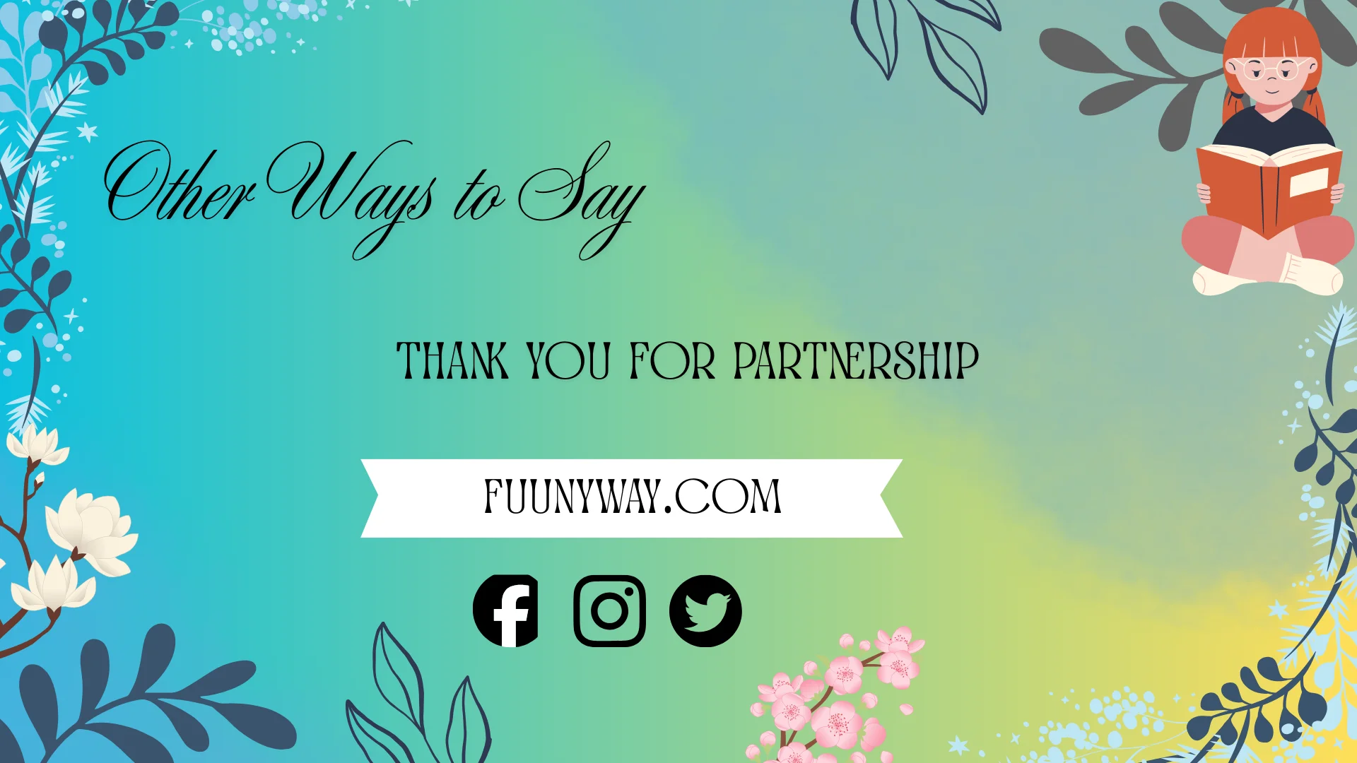 other ways to say thank you for partnership