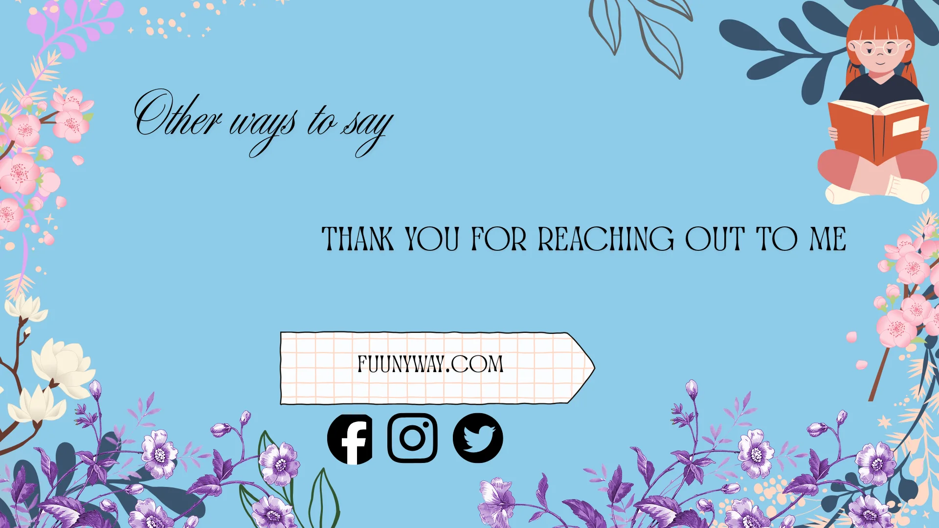 other ways to say thank you for reaching out